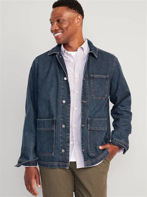 men's chore jacket navy.